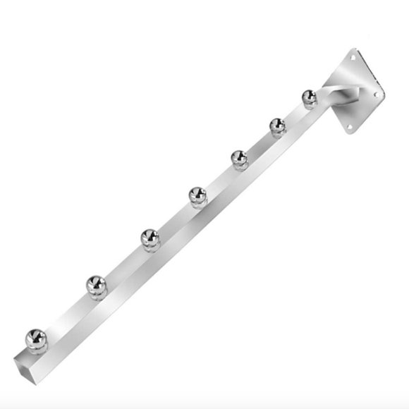 FINAL PRICE: (4) "7-Ball" Waterfall Clothing, Purse, Scarf Wall Display Hardware - Picture 1 of 5